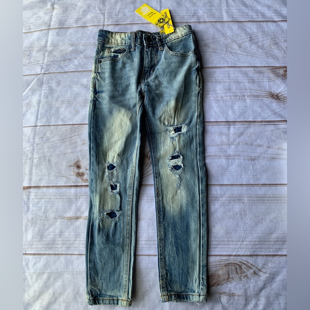 True Indigo Distressed Jeans Size 7